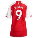 Günstige Fußballtrikots Arsenal 2023-24 G. Jesus 9 Frauens Heimtrikot Kurzarm